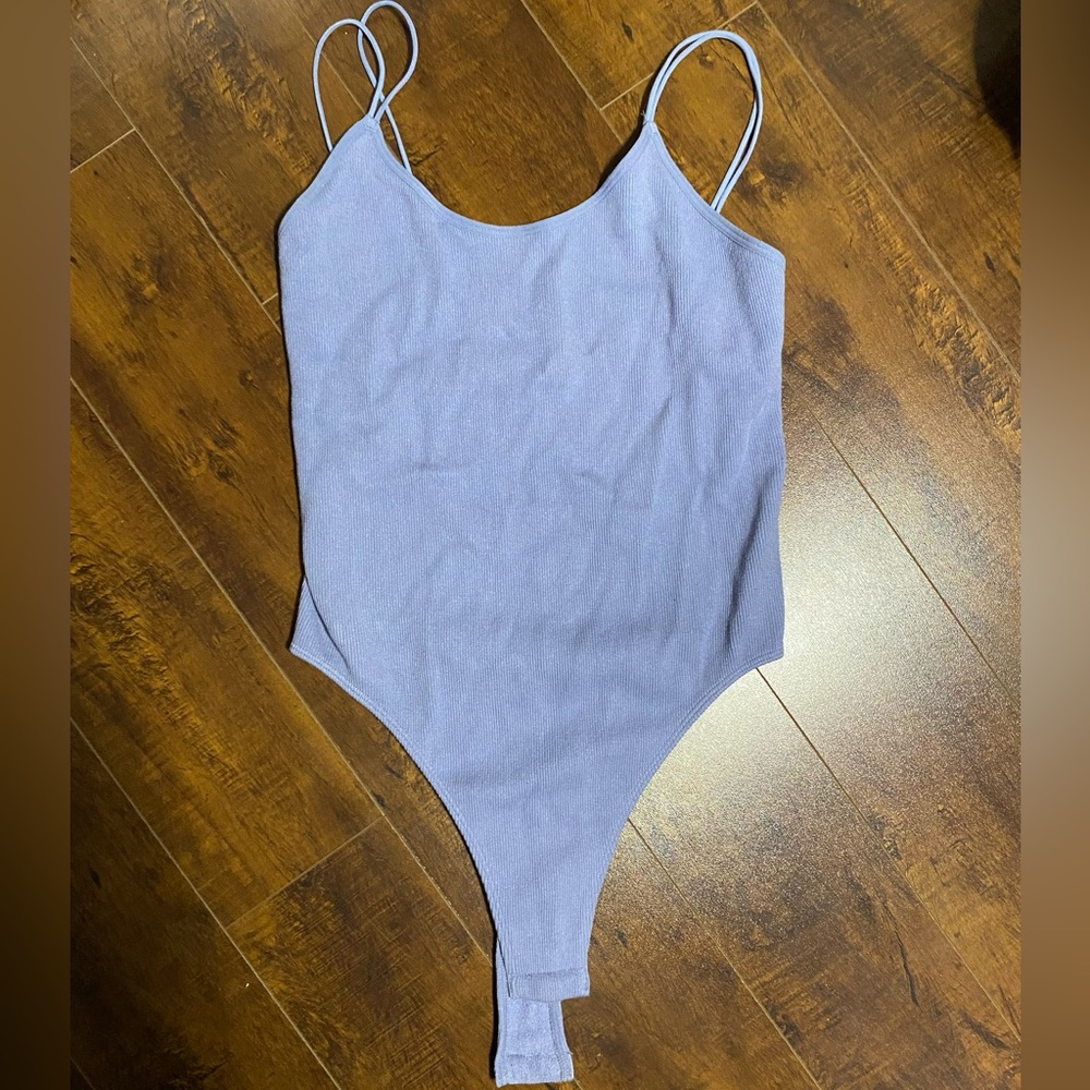 SOLD Baby blue spaghetti strap bodysuit